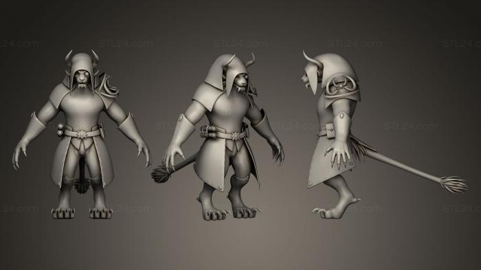 Figurines heroes, monsters and demons (Kernas Schi1, STKM_0250) 3D models for cnc